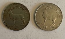 2 IRISH ONE PUNT COINS FROM
