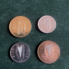 4 X Irish Coins Set of 4 - 20