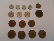 Set 15 IRISH Coins Various