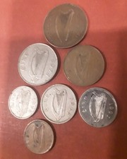IRISH COINS, X 7. NICE LITTLE